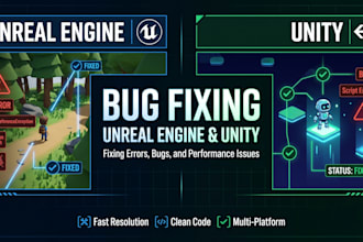 fix bugs in your unreal engine or unity project