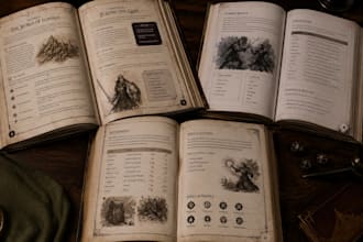 design rpg rulebook, tabletop rpg dnd and board game book PDF layout formatting