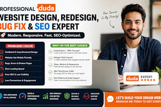 do duda website design, duda website redesign, duda bug fix, duda website SEO