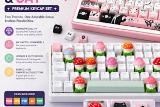 design custom keycap and mechanical keyboard files for productions