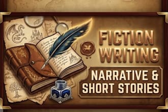 write captivating fiction stories, short stories,