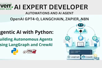 build langchain ai agent crewai multi agent system and rag pipeline using python