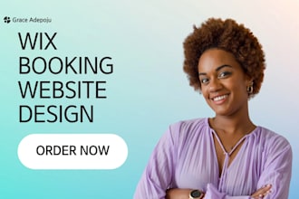design a wix booking website for salons, coaches and service businesses