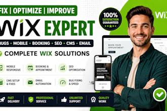 fix optimize wix website mobile bugs booking layout seo cms email issues