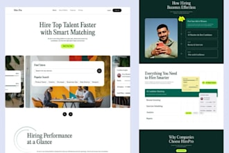 create ai recruitment website, job board website  job listing staffing website