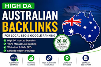 build high da australian backlinks for local seo and google ranking
