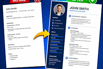 professionally rewrite your resume and CV for your dream job