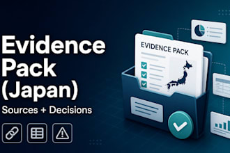 deliver a japan market entry evidence pack