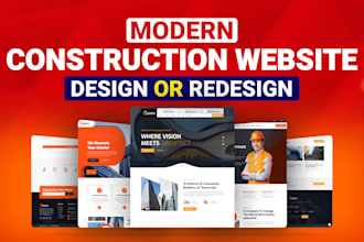 design or redesign a modern construction website
