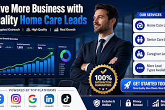 generate exclusive home care leads senior care caregiver and solar leads expert