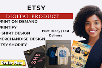 design etsy digital products, editable canva templates, printable planner