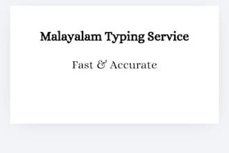 do malayalam typing accurately and fast