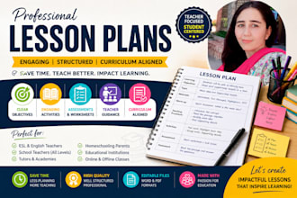 design detailed lesson plans and engaging worksheets
