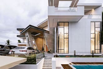 create 3d exterior rendering facade visualization and home design