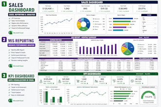 create professional excel dashboard and mis reports