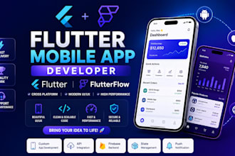 be flutter app developer and flutterflow mobile app developer