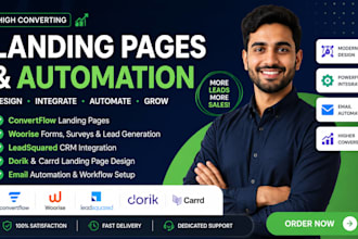 convertflow woorise leadsquared dorik landing page design carrd email automation