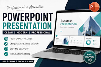 create professional powerpoint presentation and canva slides
