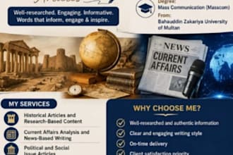 write professional articles news scripts and mass communication content