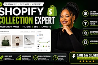 create smart shopify collection pages filter SEO and shopify collection layout