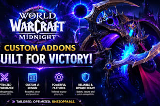 create high quality custom world of warcraft addons