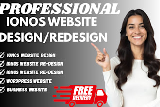 design wordpress website on ionos and redesign ionos website design