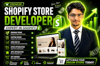 be your shopify website designer and shopify store developer