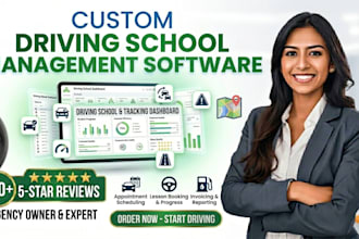 build custom driving school management software