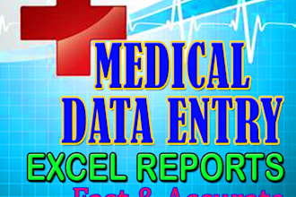 do hospital and medical data entry in excel