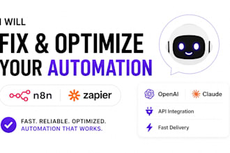fix and optimize your broken n8n or zapier automation