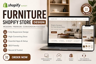 build furniture shopify store shopify website and home decor store