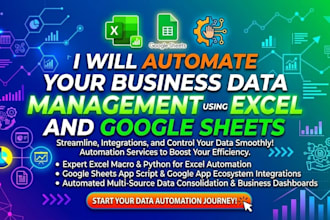 automate your business data management using excel and google sheets