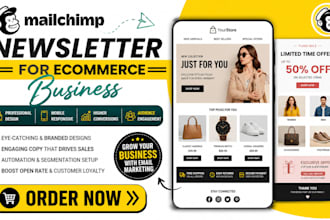 create mailchimp newsletter for ecommerce business