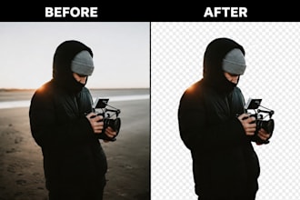 remove the background and upscale the image quality