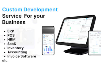 build saas, crm, erp, pos,hrm, accounting, inventory, invoice software
