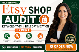 do etsy shop audit keyword tags title optimization expert