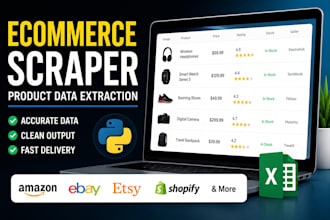 scrape ecommerce product data and build python scraper