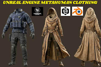metahuman clothing and setup cloth simulation in unreal engine 3d garment
