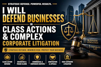 defend businesses in class actions and complex corporate litigation