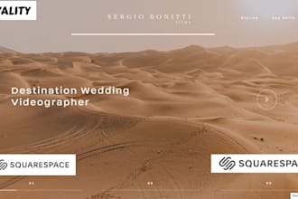 design a cinematic website for personal brand portfolio videographer filmmaker