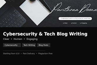 write cybersecurity or tech blog posts