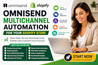 setup omnisend multichannel automation online store shopify marketing email
