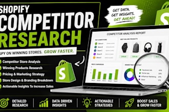 do shopify dropshipping competitor research and winning store analysis