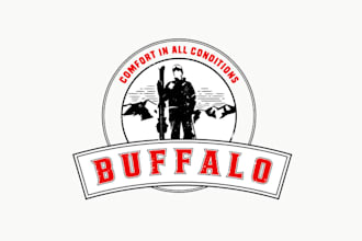 design amazing buffalo roadhouse brand logo