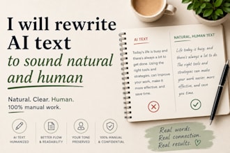 rewrite ai content to sound human and natural