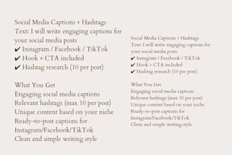create creative social media captions