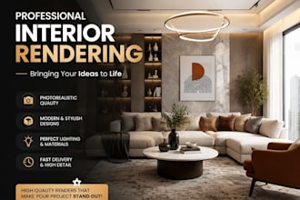 create stunning interior and exterior house designs with realistic 3d renders