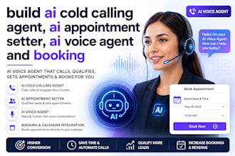 build ai cold calling agent, ai appointment setter ai voice agent and booking