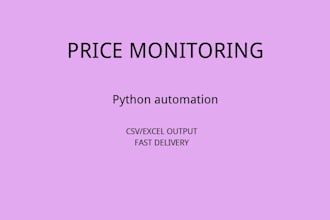 do price monitoring and tracking for websites