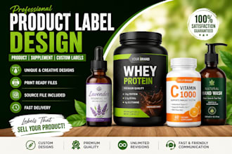 do product label, label design and supplement label design